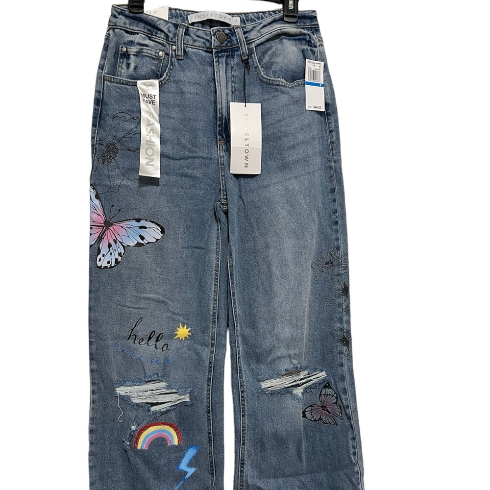 Wide leg jeans